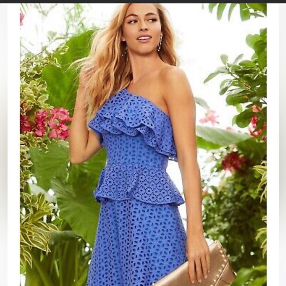 LLilly Pulitzer coastal blue Josey dress size 0